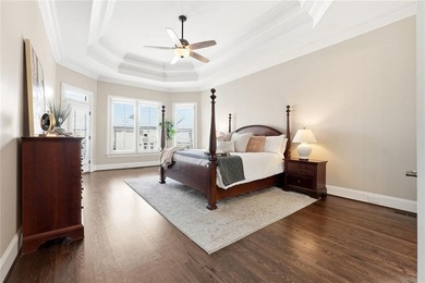 This stunning brick estate in prestigious, gated Laurel Springs on Laurel Springs Golf Club in Georgia - for sale on GolfHomes.com, golf home, golf lot