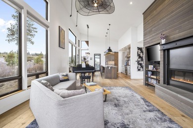 Commanding a private position on Tetherow's 18th tee, this on Tetherow Golf Club in Oregon - for sale on GolfHomes.com, golf home, golf lot