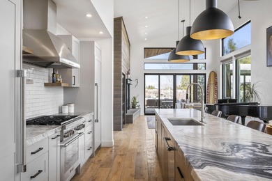 Commanding a private position on Tetherow's 18th tee, this on Tetherow Golf Club in Oregon - for sale on GolfHomes.com, golf home, golf lot