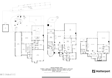 5 Bedrooms | 6 Baths | Over 7,500 Sq Ft | Bayou Front | Fully on Diamondhead Country Club in Mississippi - for sale on GolfHomes.com, golf home, golf lot