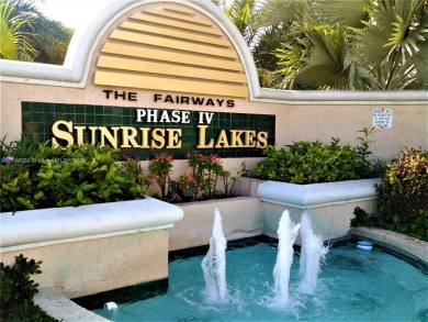 Beautiful clean updated ground floor CORNER UNIT in a Active 55 on Sunrise Lakes Phase IV Golf Course in Florida - for sale on GolfHomes.com, golf home, golf lot