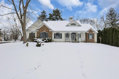 Stunning custom Cape Cod style home in a sought-after lake and on Harbor Hills Country Club in Ohio - for sale on GolfHomes.com, golf home, golf lot