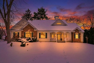 Stunning custom Cape Cod style home in a sought-after lake and on Harbor Hills Country Club in Ohio - for sale on GolfHomes.com, golf home, golf lot