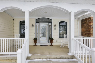 Stunning custom Cape Cod style home in a sought-after lake and on Harbor Hills Country Club in Ohio - for sale on GolfHomes.com, golf home, golf lot