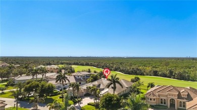 You have arrived! This fabulous Southern Bay custom home is on Shadow Wood Preserve in Florida - for sale on GolfHomes.com, golf home, golf lot