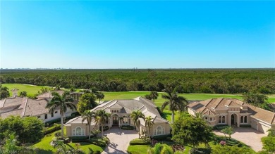 You have arrived! This fabulous Southern Bay custom home is on Shadow Wood Preserve in Florida - for sale on GolfHomes.com, golf home, golf lot