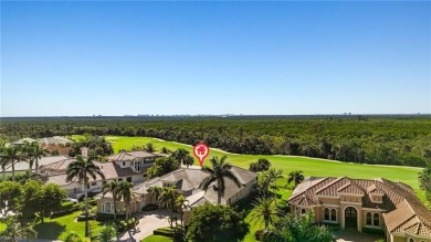 You have arrived! This fabulous Southern Bay custom home is on Shadow Wood Preserve in Florida - for sale on GolfHomes.com, golf home, golf lot