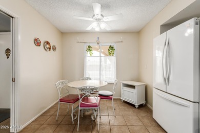 Home, sweet home! This charming 3-bedroom residence backing to on Sun City Riverview Golf Course in Arizona - for sale on GolfHomes.com, golf home, golf lot