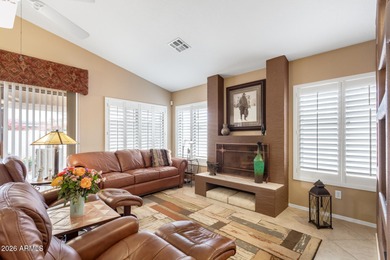 Impeccably maintained 2-bedroom, 2-bathroom Doral model home on Tuscany Falls At Pebble Creek in Arizona - for sale on GolfHomes.com, golf home, golf lot