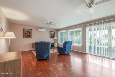 Home, sweet home! This charming 3-bedroom residence backing to on Sun City Riverview Golf Course in Arizona - for sale on GolfHomes.com, golf home, golf lot