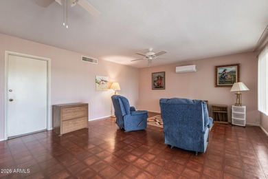 Home, sweet home! This charming 3-bedroom residence backing to on Sun City Riverview Golf Course in Arizona - for sale on GolfHomes.com, golf home, golf lot