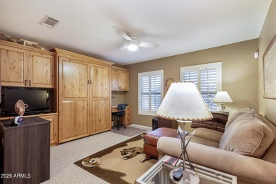 Impeccably maintained 2-bedroom, 2-bathroom Doral model home on Tuscany Falls At Pebble Creek in Arizona - for sale on GolfHomes.com, golf home, golf lot