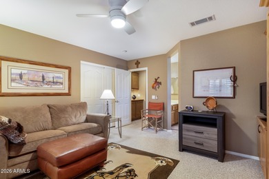 Impeccably maintained 2-bedroom, 2-bathroom Doral model home on Tuscany Falls At Pebble Creek in Arizona - for sale on GolfHomes.com, golf home, golf lot