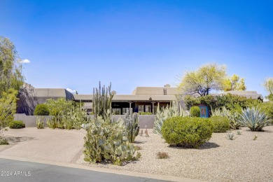 A true Troon oasis! This beautiful custom home was perfectly on Troon Country Club in Arizona - for sale on GolfHomes.com, golf home, golf lot