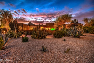 A true Troon oasis! This beautiful custom home was perfectly on Troon Country Club in Arizona - for sale on GolfHomes.com, golf home, golf lot