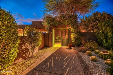 A true Troon oasis! This beautiful custom home was perfectly on Troon Country Club in Arizona - for sale on GolfHomes.com, golf home, golf lot