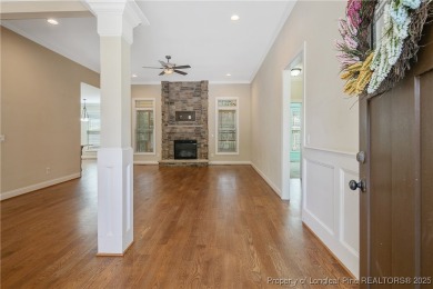 One of a kind custom, ranch-style home with courtyard entry and on Anderson Creek Golf Club in North Carolina - for sale on GolfHomes.com, golf home, golf lot