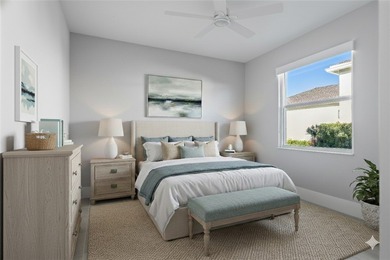 This sophisticated lakefront residence in The Falls at Grand on Oak Harbor Country Club in Florida - for sale on GolfHomes.com, golf home, golf lot