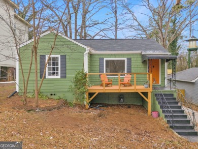 Welcome home to this East Lake Bungalow where vintage vibes meet on Charlie Yates Golf Course in Georgia - for sale on GolfHomes.com, golf home, golf lot