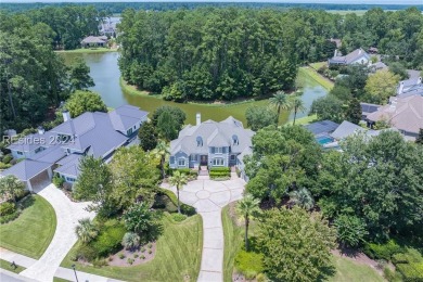 Stunning estate home situated on Eagle Lake in Berkeley Hall on Eagles Pointe Golf Club in South Carolina - for sale on GolfHomes.com, golf home, golf lot