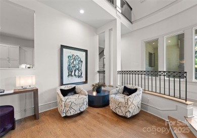 Escape to this sleek 5 bed, 4.5 bath two story contemporary home on Carmel Country Club in North Carolina - for sale on GolfHomes.com, golf home, golf lot