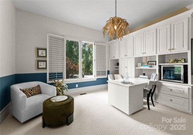 Escape to this sleek 5 bed, 4.5 bath two story contemporary home on Carmel Country Club in North Carolina - for sale on GolfHomes.com, golf home, golf lot