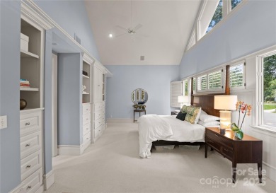 Escape to this sleek 5 bed, 4.5 bath two story contemporary home on Carmel Country Club in North Carolina - for sale on GolfHomes.com, golf home, golf lot