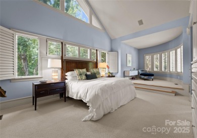 Escape to this sleek 5 bed, 4.5 bath two story contemporary home on Carmel Country Club in North Carolina - for sale on GolfHomes.com, golf home, golf lot