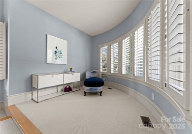 Escape to this sleek 5 bed, 4.5 bath two story contemporary home on Carmel Country Club in North Carolina - for sale on GolfHomes.com, golf home, golf lot