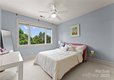 Escape to this sleek 5 bed, 4.5 bath two story contemporary home on Carmel Country Club in North Carolina - for sale on GolfHomes.com, golf home, golf lot