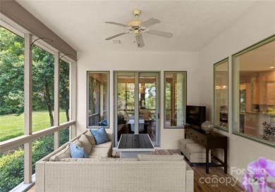 Escape to this sleek 5 bed, 4.5 bath two story contemporary home on Carmel Country Club in North Carolina - for sale on GolfHomes.com, golf home, golf lot