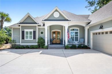 Incredible custom home on the water with bulkhead and boat slip on Hampton Hall Club in South Carolina - for sale on GolfHomes.com, golf home, golf lot