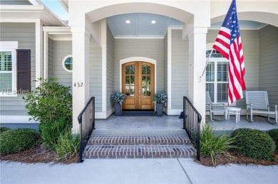 Incredible custom home on the water with bulkhead and boat slip on Hampton Hall Club in South Carolina - for sale on GolfHomes.com, golf home, golf lot