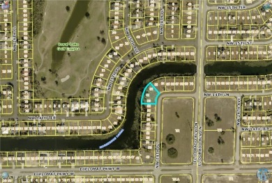 Oversized lot on a very large canal with a beautiful western on Burnt Store Golf Club in Florida - for sale on GolfHomes.com, golf home, golf lot