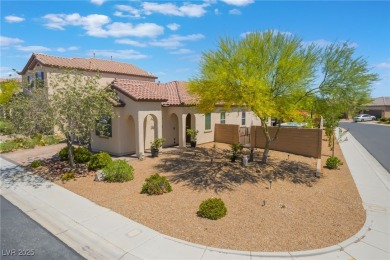 Paid-off solar panels and a prime corner lot with an expansive on Rhodes Ranch Golf Club in Nevada - for sale on GolfHomes.com, golf home, golf lot