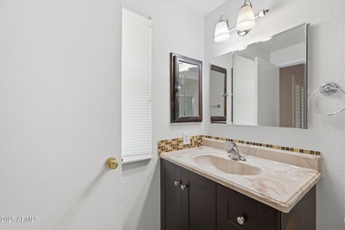 Move-in ready and freshly painted in November, this charming on PalmBrook Country Club in Arizona - for sale on GolfHomes.com, golf home, golf lot