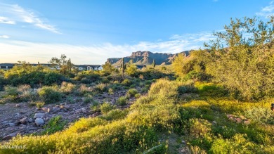 STUNNING SUPERSTITION MOUNTAIN VIEWS FROM THIS PREMIUM 5 ACRE on Superstition Mountain Club - Lost Gold in Arizona - for sale on GolfHomes.com, golf home, golf lot