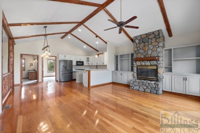 The beautiful wood floors are a defining feature at this great on Red Lodge Golf Club in Montana - for sale on GolfHomes.com, golf home, golf lot