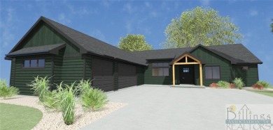 This new construction one level modern farmhouse is being built on Red Lodge Golf Club in Montana - for sale on GolfHomes.com, golf home, golf lot