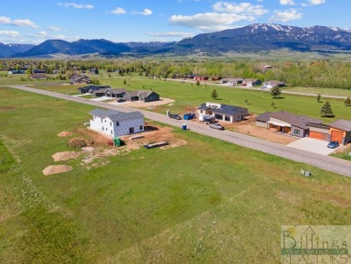 This new construction one level modern farmhouse is being built on Red Lodge Golf Club in Montana - for sale on GolfHomes.com, golf home, golf lot