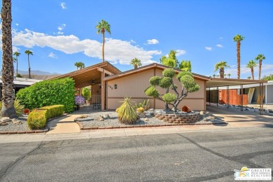 Here's a manufactured home, in a 55+ rent space park that has on Date Palm Country Club in California - for sale on GolfHomes.com, golf home, golf lot