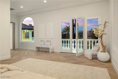 This architectural masterpiece in double guard-gated Spanish on Spanish Trail Golf and Country Club in Nevada - for sale on GolfHomes.com, golf home, golf lot