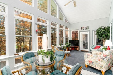 10' & 9' ceilings - sunroom vaulted with trapezoid windows on Cortez Golf Course in Arkansas - for sale on GolfHomes.com, golf home, golf lot