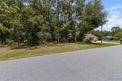 Great location on paved corner lot. This vacant lot is just on Citrus Springs Country Club in Florida - for sale on GolfHomes.com, golf home, golf lot