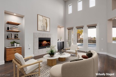 Set behind the gates of Red Rock Country Club, this luxury on Red Rock Country Club in Nevada - for sale on GolfHomes.com, golf home, golf lot