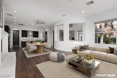 Set behind the gates of Red Rock Country Club, this luxury on Red Rock Country Club in Nevada - for sale on GolfHomes.com, golf home, golf lot