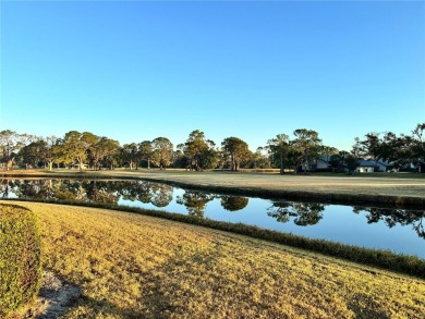 Well maintained END UNIT with WATER VIEW, spacious HIGH CEILINGS on The Meadows Golf and Country Club in Florida - for sale on GolfHomes.com, golf home, golf lot