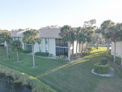 Well maintained END UNIT with WATER VIEW, spacious HIGH CEILINGS on The Meadows Golf and Country Club in Florida - for sale on GolfHomes.com, golf home, golf lot