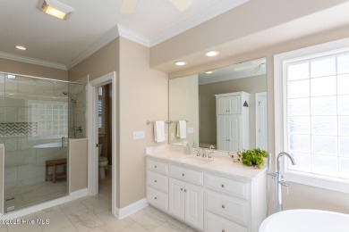 Experience the pinnacle of lakefront living in this immaculate on Beacon Ridge Golf and Country Club in North Carolina - for sale on GolfHomes.com, golf home, golf lot