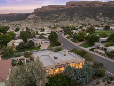 This perfectly placed adobe style home is right at the steps of on Tiara Rado Golf Course in Colorado - for sale on GolfHomes.com, golf home, golf lot